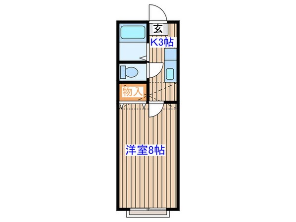 ホワイトキャッスル遠見塚15番館の物件間取画像